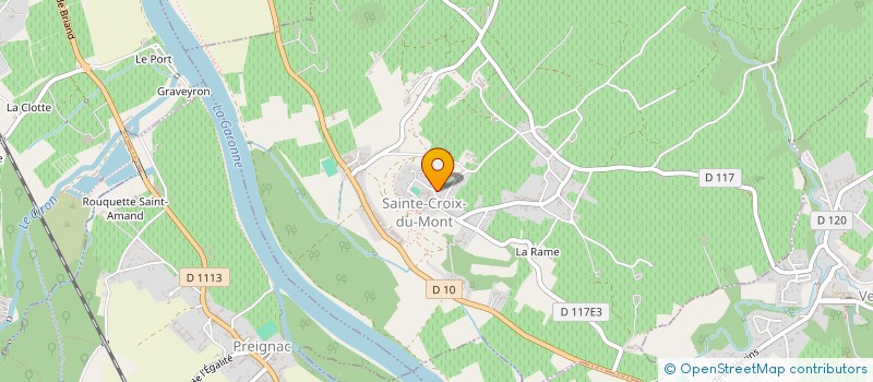 localisation de l'entreprise MONSIEUR ROLAND BAILLET  SAINTE-CROIX-DU-MONT