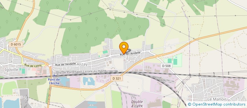 localisation de l'entreprise MONSIEUR ROLAND BARDET  ALIZAY