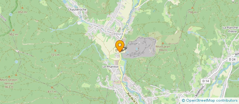 localisation de l'entreprise MONSIEUR ROLAND BARDOT  LEPUIX