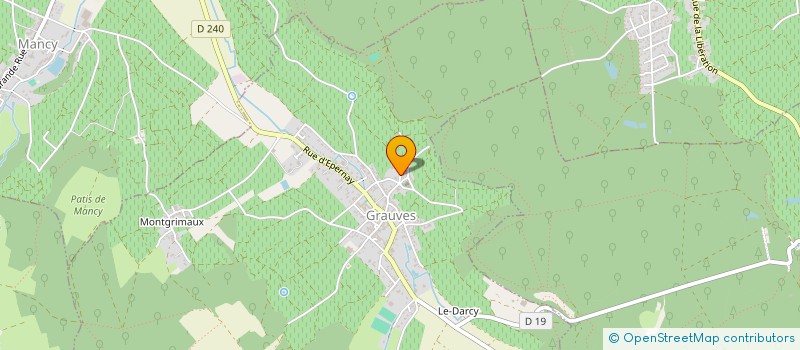 localisation de l'entreprise MONSIEUR ROLAND BAUCHET  GRAUVES