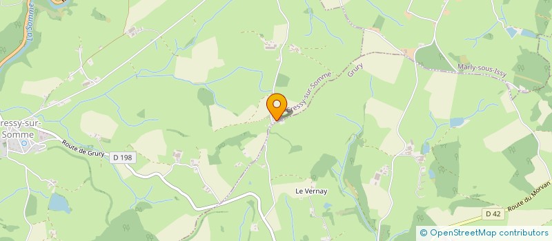 localisation de l'entreprise MONSIEUR ROLAND BAUDRION  ISSY-L EVEQUE