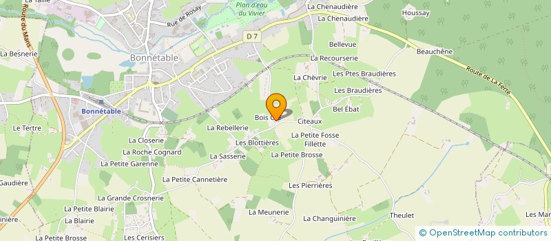 localisation de l'entreprise MONSIEUR ROLAND BEAUFRE à BONNETABLE