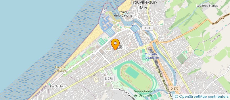 localisation de l'entreprise MONSIEUR ROLAND BEAUSSIER à DEAUVILLE