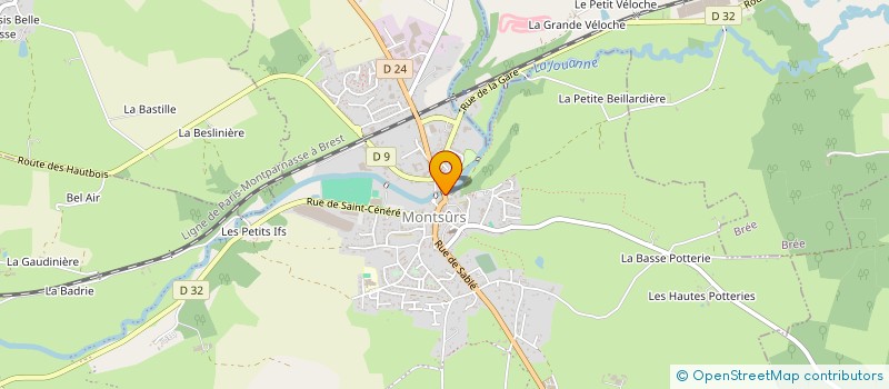 localisation de l'entreprise MONSIEUR ROLAND BEDOUET à MONTSURS