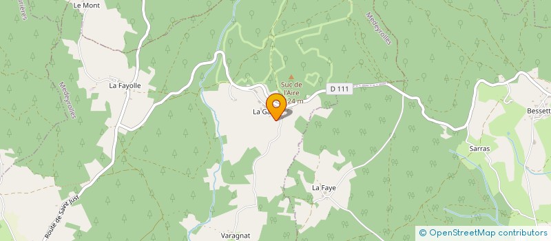 localisation de l'entreprise MONSIEUR ROLAND BEL  MEDEYROLLES