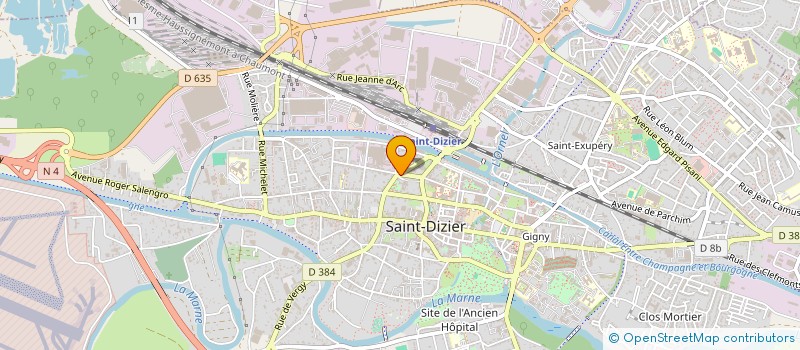 localisation de l'entreprise MONSIEUR ROLAND BELLI à SAINT-DIZIER