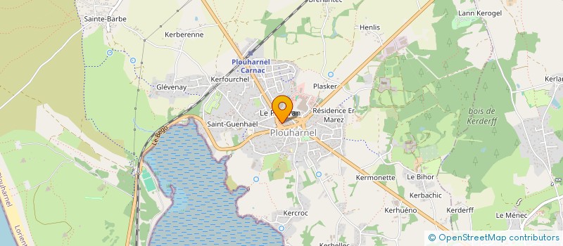 localisation de l'entreprise MONSIEUR ROLAND BELLOIR  PLOUHARNEL