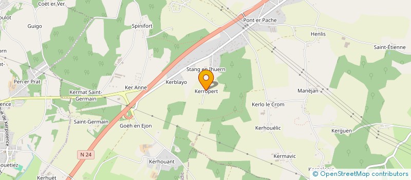 localisation de l'entreprise MONSIEUR ROLAND BELOT  LANGUIDIC