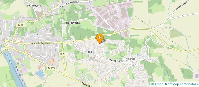 localisation de l'entreprise MONSIEUR ROLAND BENNIER à REYRIEUX
