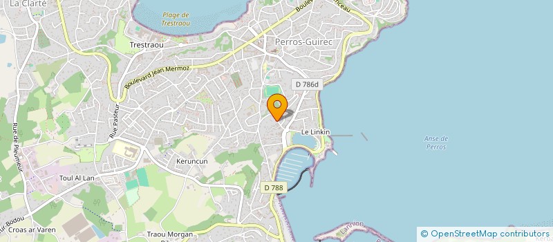 localisation de l'entreprise MONSIEUR ROLAND BERHAULT à PERROS-GUIREC