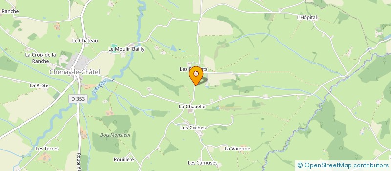 localisation de l'entreprise MONSIEUR ROLAND BERNARD  CHENAY-LE-CHATEL