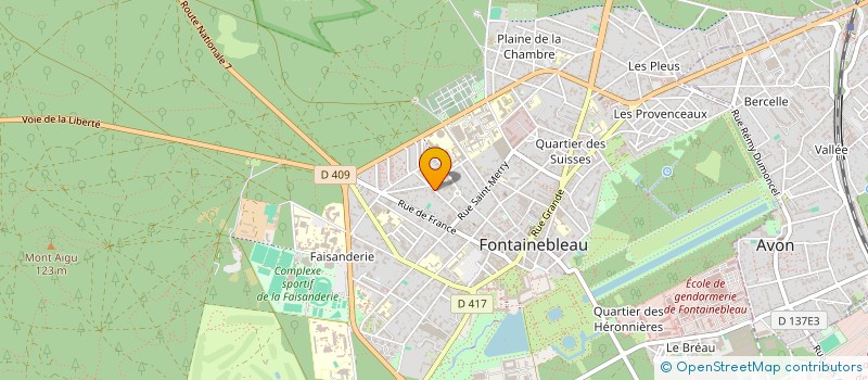 localisation de l'entreprise MONSIEUR ROLAND BERRONE à FONTAINEBLEAU