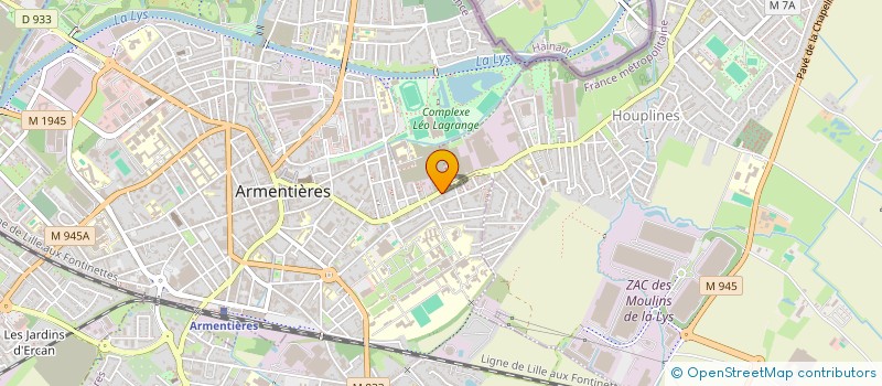 localisation de l'entreprise MONSIEUR ROLAND BERTELOOT  ARMENTIERES