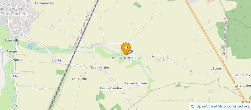 localisation de l'entreprise MONSIEUR ROLAND BERTHELOT  SAINT-GERVAIS-LES-TROIS-CLOCHERS