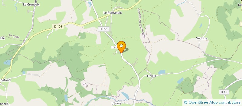 localisation de l'entreprise MONSIEUR ROLAND BERTHIN  CONDAT-EN-COMBRAILLE