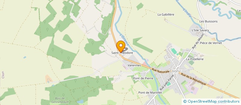 localisation de l'entreprise MONSIEUR ROLAND BERTRAND à CLION