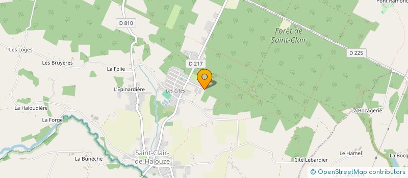 localisation de l'entreprise MONSIEUR ROLAND BESNEUX à SAINT-CLAIR-DE-HALOUZE