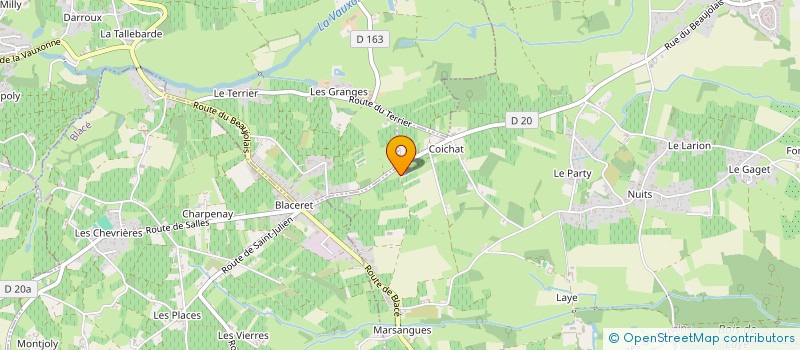 localisation de l'entreprise MONSIEUR ROLAND BESSY  SAINT-GEORGES-DE-RENEINS