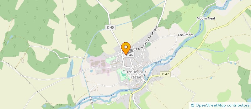 localisation de l'entreprise MONSIEUR ROLAND BIGAY à OUZOUER-SUR-TREZEE