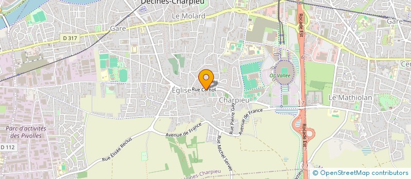 localisation de l'entreprise MONSIEUR ROLAND BINERAJ  DECINES-CHARPIEU