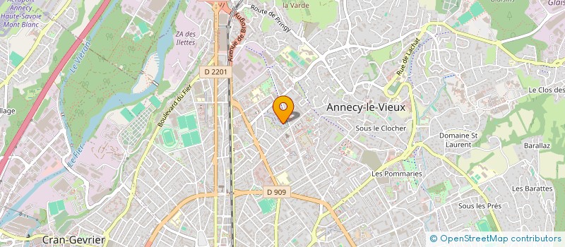 localisation de l'entreprise MONSIEUR ROLAND BLANC  ANNECY