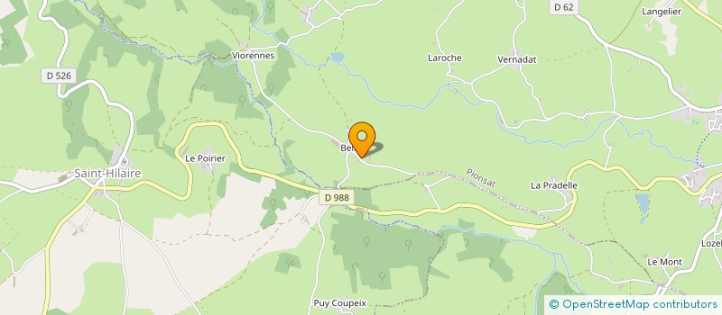 localisation de l'entreprise MONSIEUR ROLAND BLANCHARD  PIONSAT