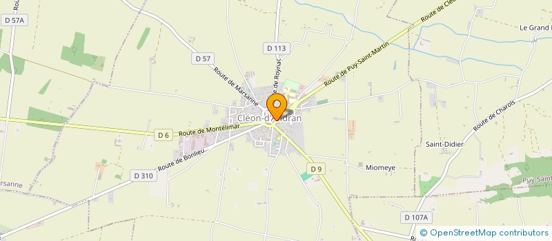 localisation de l'entreprise MONSIEUR ROLAND BLANQUART  CLEON-D'ANDRAN