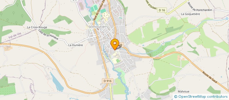 localisation de l'entreprise MONSIEUR ROLAND BOBLET à VIMOUTIERS