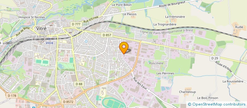 localisation de l'entreprise MONSIEUR ROLAND BONDIS  VITRE