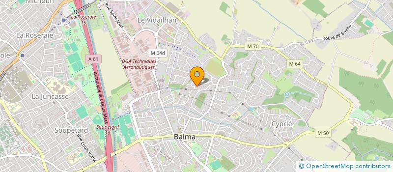 localisation de l'entreprise MONSIEUR ROLAND BONNET à BALMA