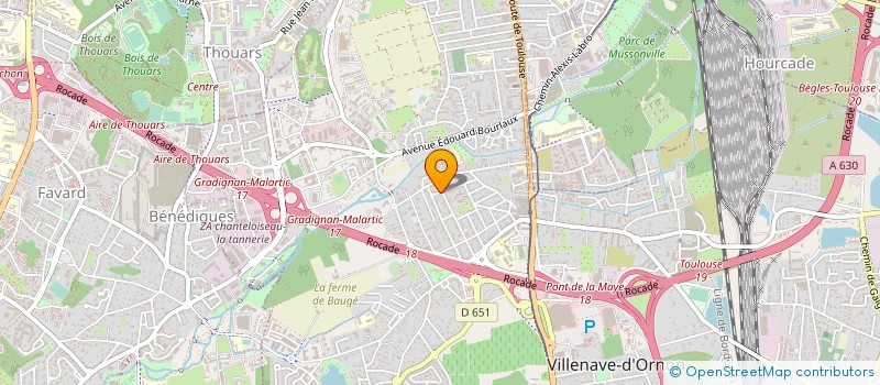 localisation de l'entreprise MONSIEUR ROLAND BORDESSOULES  VILLENAVE-D'ORNON