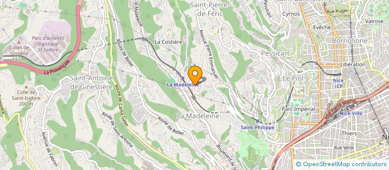 localisation de l'entreprise MONSIEUR ROLAND BOSIO à NICE