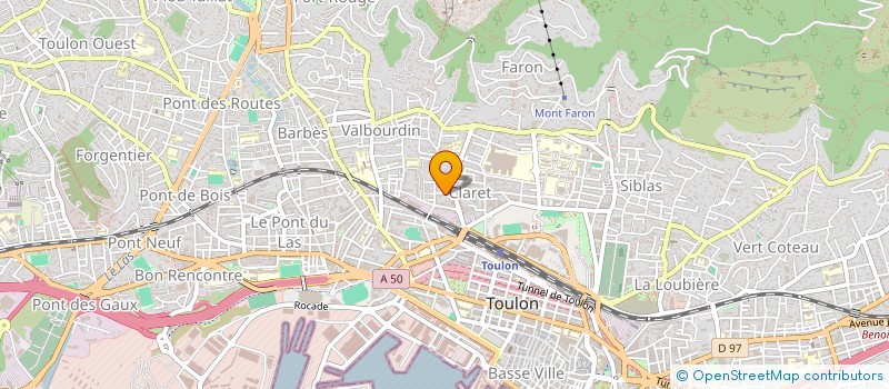 localisation de l'entreprise MONSIEUR ROLAND BOUAZIZ  TOULON