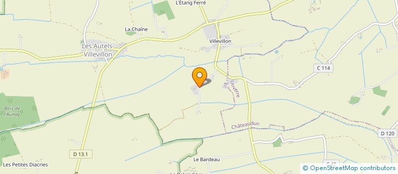 localisation de l'entreprise MONSIEUR ROLAND BOUDET à LES AUTELS-VILLEVILLON