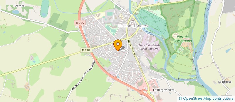 localisation de l'entreprise MONSIEUR ROLAND BOUIS  LE LION D'ANGERS