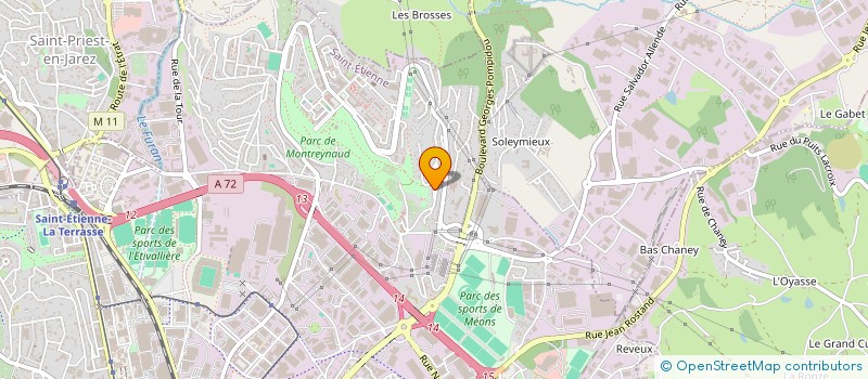 localisation de l'entreprise MONSIEUR ROLAND BOULLY à SAINT-ETIENNE