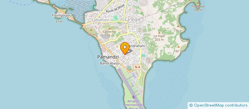 localisation de l'entreprise MONSIEUR ROLAND BOUNOU à PAMANDZI