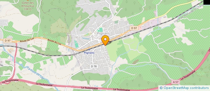 localisation de l'entreprise MONSIEUR ROLAND BOURAOUI  PIGNANS