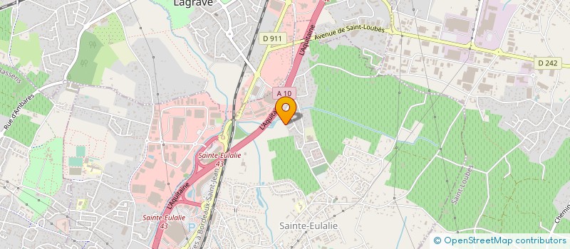 localisation de l'entreprise MONSIEUR ROLAND BOURDIEU  SAINTE-EULALIE