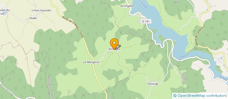 localisation de l'entreprise MONSIEUR ROLAND BOURDOT à MONTIGNY-EN-MORVAN