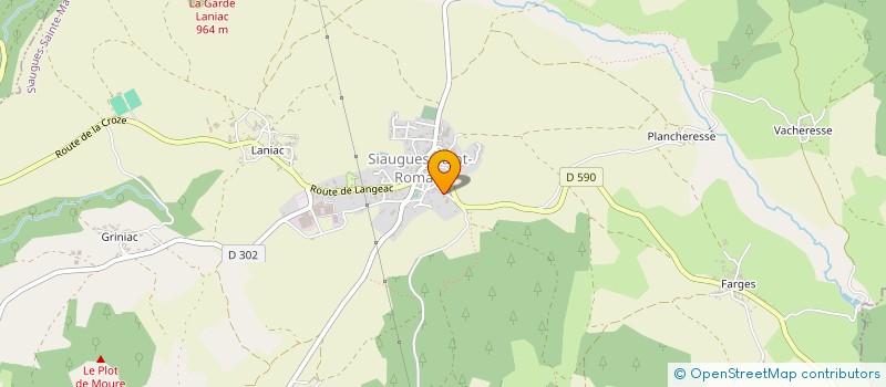 localisation de l'entreprise MONSIEUR ROLAND BOURIOL  MAZEYRAT D ALLIER