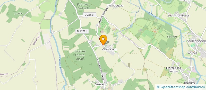 localisation de l'entreprise MONSIEUR ROLAND BOURSIQUOT  CORME-ROYAL