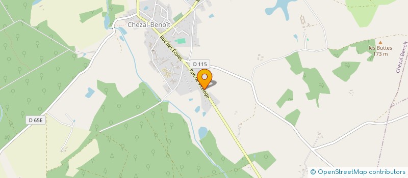 localisation de l'entreprise MONSIEUR ROLAND BOUTTEAU  CHEZAL-BENOIT