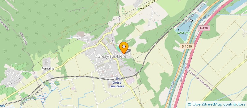 localisation de l'entreprise MONSIEUR ROLAND BOUVIER  MONTAILLEUR