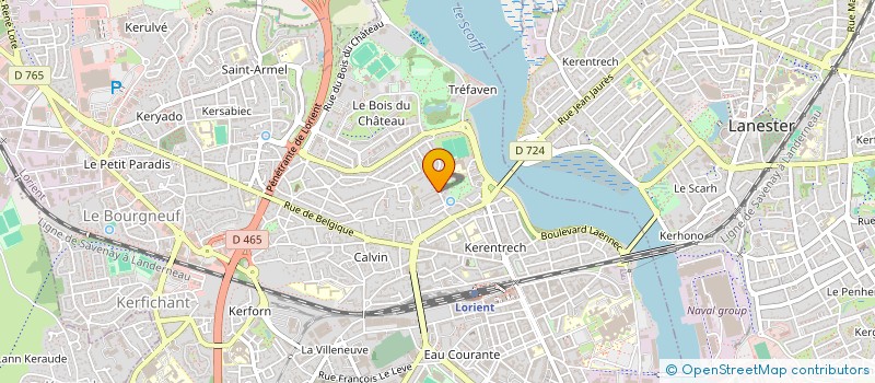 localisation de l'entreprise MONSIEUR ROLAND BOUYOUX  LORIENT