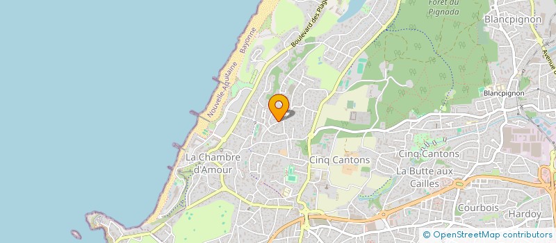 localisation de l'entreprise MONSIEUR ROLAND BRIEND à ANGLET