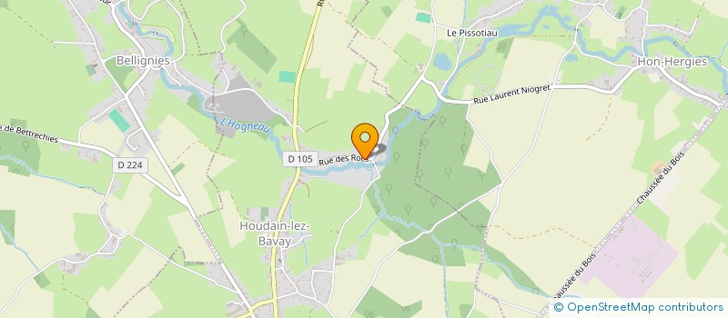 localisation de l'entreprise MONSIEUR ROLAND BRIOLET à HOUDAIN-LEZ-BAVAY