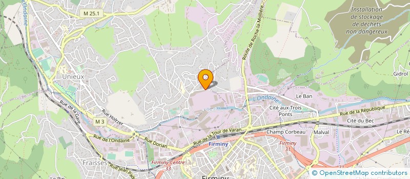 localisation de l'entreprise MONSIEUR ROLAND BROSSE  UNIEUX