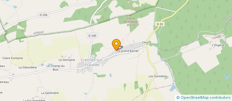 localisation de l'entreprise MONSIEUR ROLAND BROUSSIN à CRENNES SUR FRAUBEE