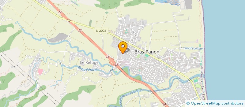 localisation de l'entreprise MONSIEUR ROLAND BRUN  BRAS-PANON